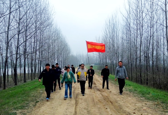 公司开展健康徒步行活动