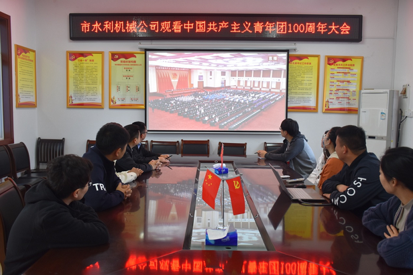 组织观看庆祝中国共产主义青年团成立100周年大会