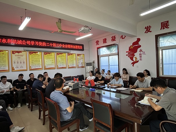 组织开展“学习党的二十届三中全会精神” 主题党日活动